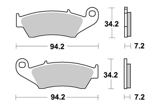 694SI SBS brakepads sintered offroad