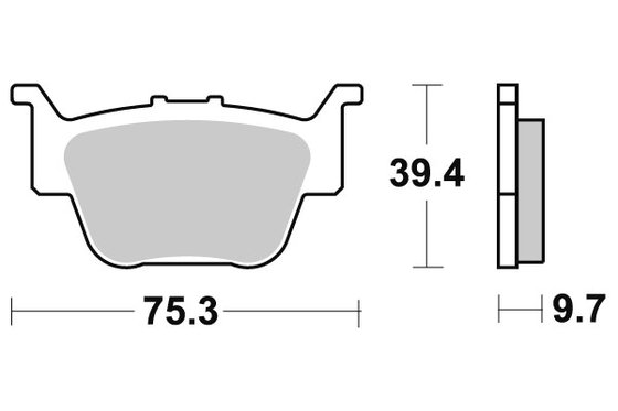 813SI SBS brakepads sintered offroad