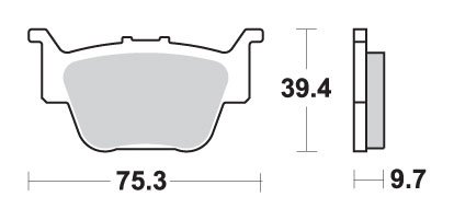 813SI SBS brakepads sintered offroad