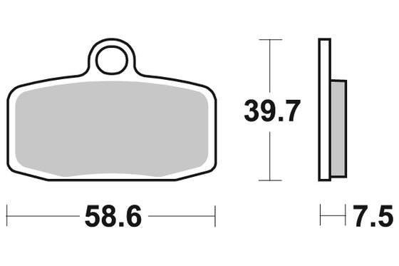 885SI SBS brakepads sintered offroad