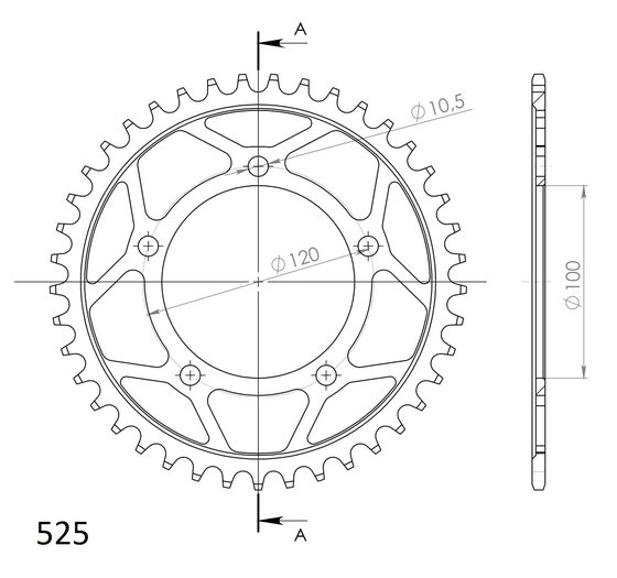 35800-42 Supersprox supersprox rear sprocket 702.42