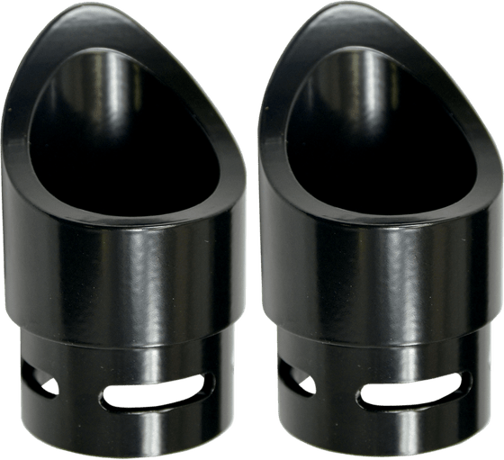 BA-1100-02B BARON mini scallop black exhaust tip