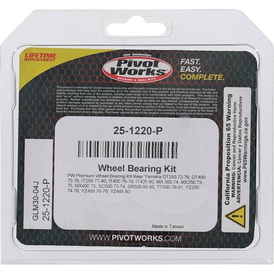 25-1220 All Balls wheel bearing kit rear