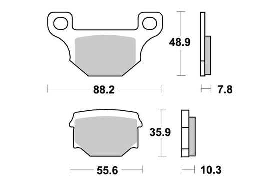 203HF SBS brakepads ceramic