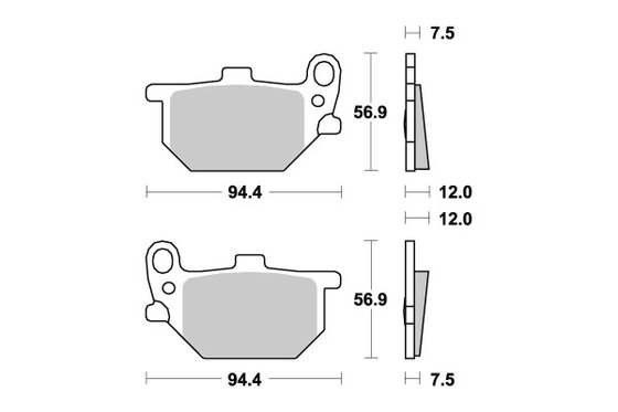 6565450 DOPPLER sbs brakepads ceramic