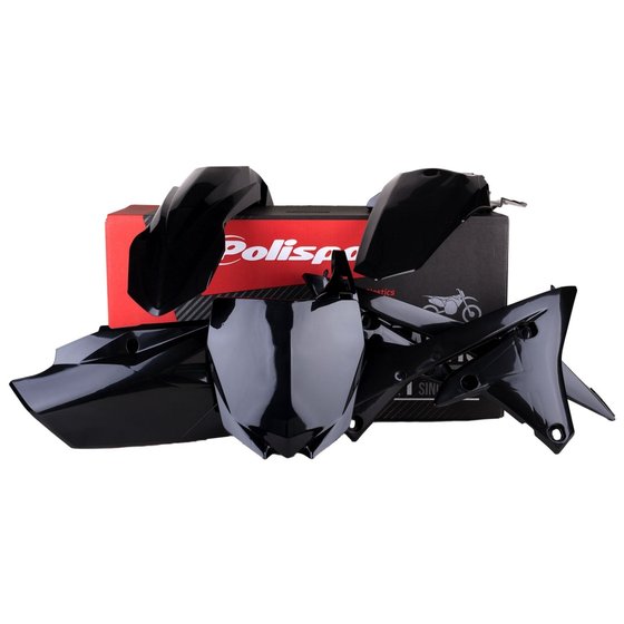 90583 POLISPORT complete black mx body kit for yamaha yzf250 (2014-2017)