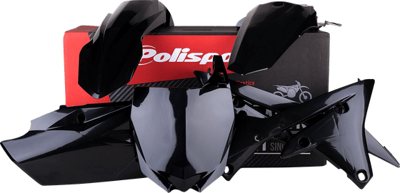 90583 POLISPORT complete black mx body kit for yamaha yzf250 (2014-2017)