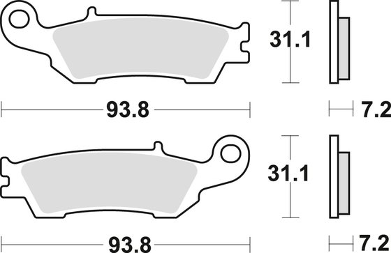 MCB791SI TRW sintered metal brake pad