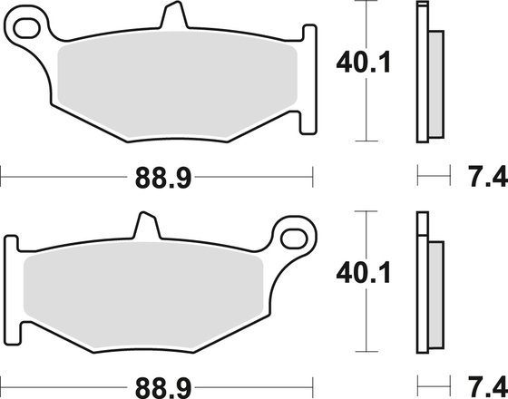 MCB783SH TRW sintered metal brake pad