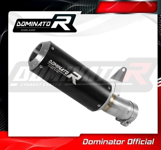 BW102DCBL-S Dominator exhaust silencer gp black