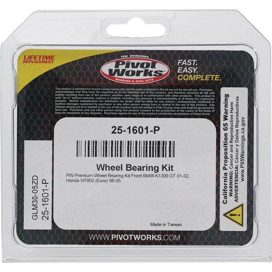 25-1601 All Balls wheel bearing kit front