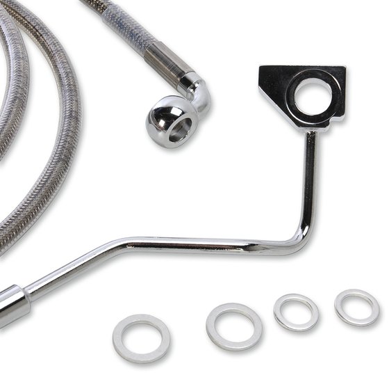 615220-8 DRAG SPECIALTIES extended stainless steel front brake line kit