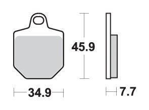 843RSI SBS brakepads racing sintered