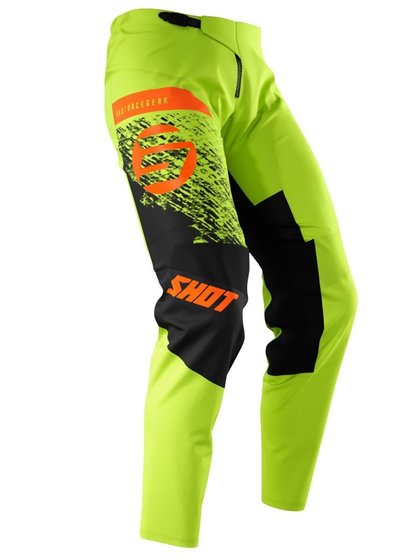 A09-11C3-AK1-05 SHOT pant kid roll green orange 12/13