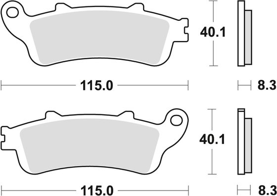 MCB705SH TRW sintered metal brake pads