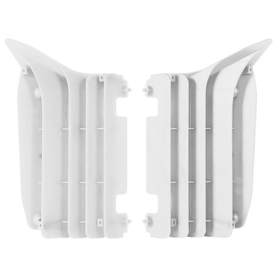 8455500001 POLISPORT radiator guards white for yzf250 10-13