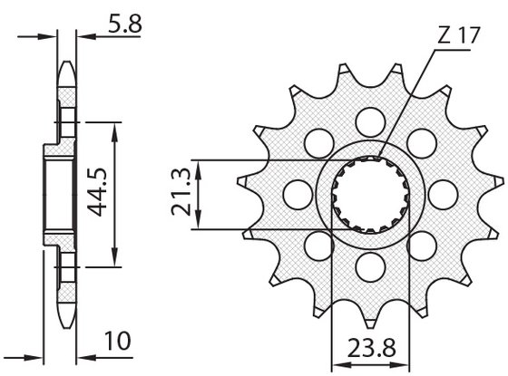 SUN3A314 SUNSTAR SPROCKETS front sprocket