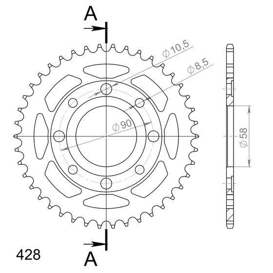 10201-42 Supersprox supersprox / jt rear sprocket 269.42