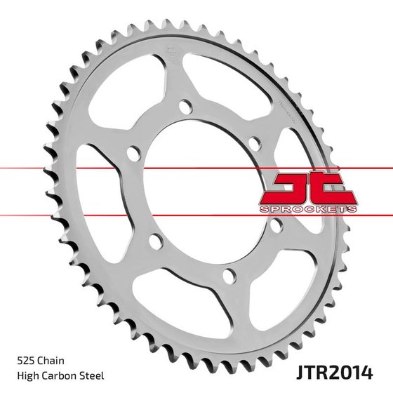 JTR2014.50ZBK JT Sprockets rear steel sprocket - 50 teeth, 525 pitch, black