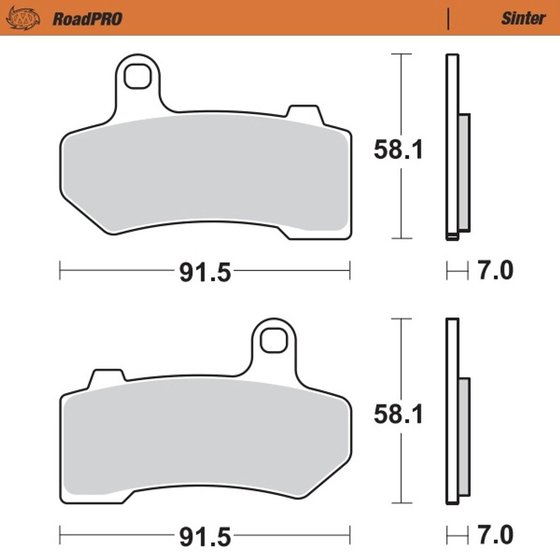 412201 MOTO-MASTER sintered front brake pad