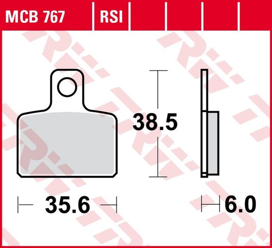 MCB767 TRW allround organic brake pad