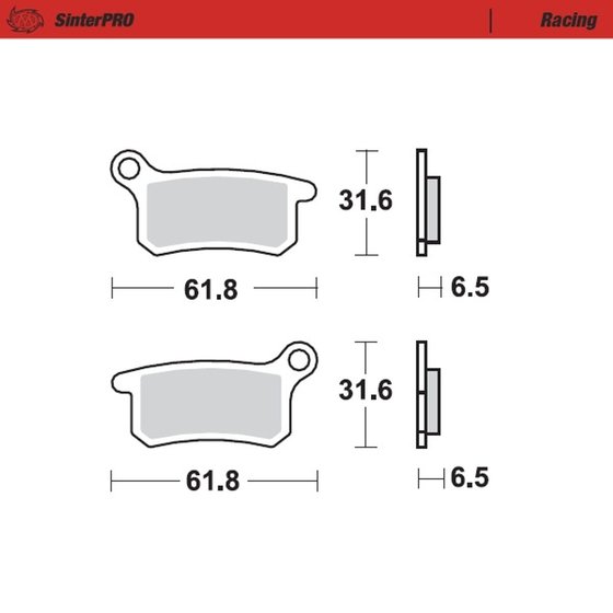 094611 MOTO-MASTER sintered metal racing brake pads