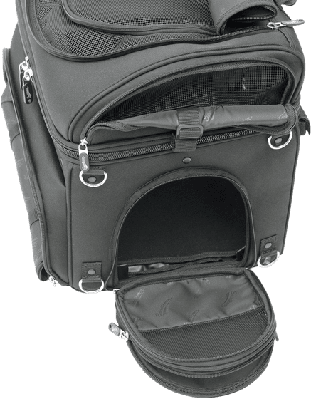 EX000627 SADDLEMEN pet carrier synthetic leather black