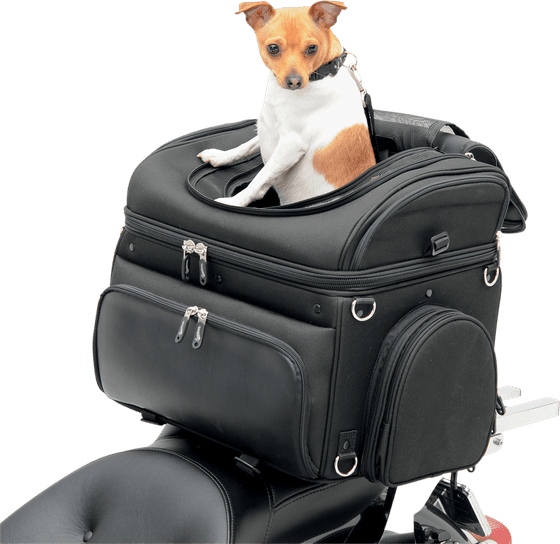 EX000627 SADDLEMEN pet carrier synthetic leather black