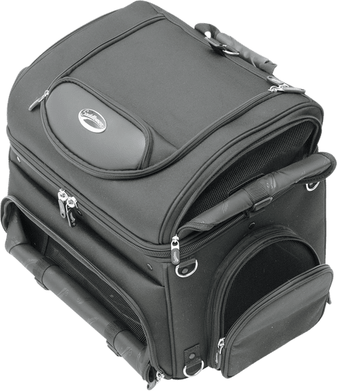 EX000627 SADDLEMEN pet carrier synthetic leather black