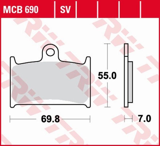 MCB690SV TRW sintered metal brake pad