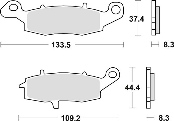 MCB681SV TRW sintered metal brake pad