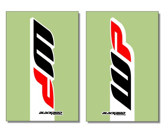 5045W1 BLACKBIRD RACING wp17 fork stickers