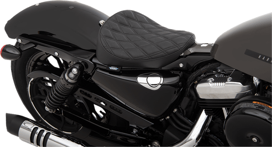 0804-0739 DRAG SPECIALTIES SEATS solo bobber seat in double diamond black for harley sportster xl