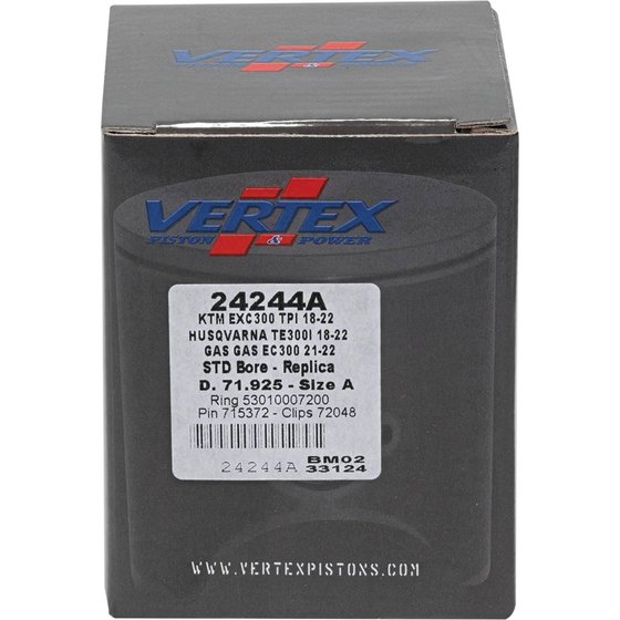 405-24244B Vertex vertex piston kit ktm exc300 tpi 2018-22 71,935mm