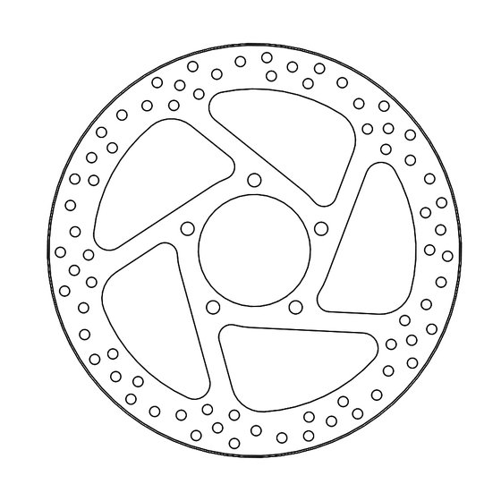 110787 MOTO-MASTER halo rear brake rotor