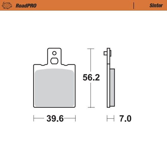 401702 MOTO-MASTER sintered rear brake pad