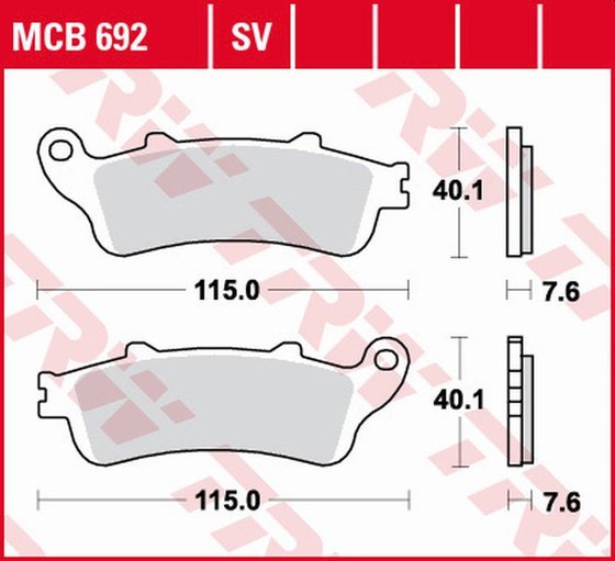 MCB692SV TRW sv series sindered brake pads