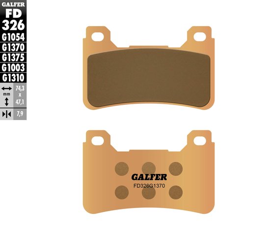 FD326G1370 GALFER street sinter brake pad