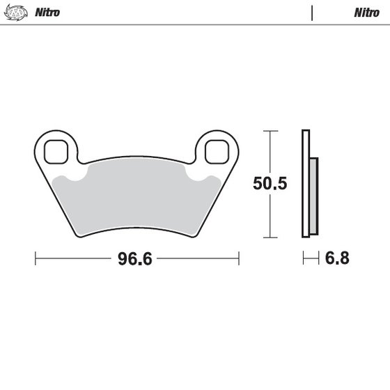 235-098221 MOTO-MASTER moto-master brakepads polaris: ranger