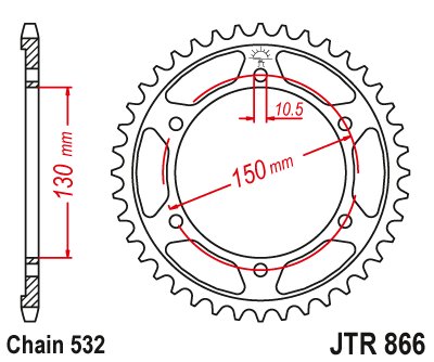 86339JT JT Sprockets rear sprocket