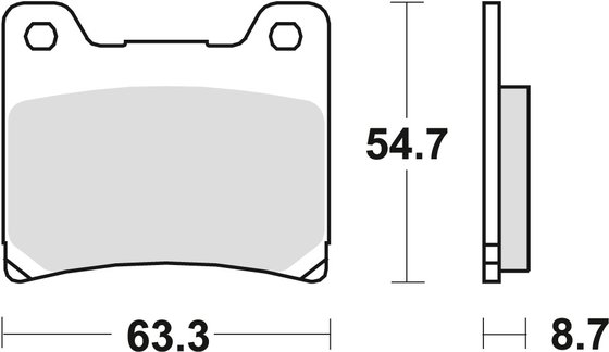 MCB530 TRW allround organic standard brake pad