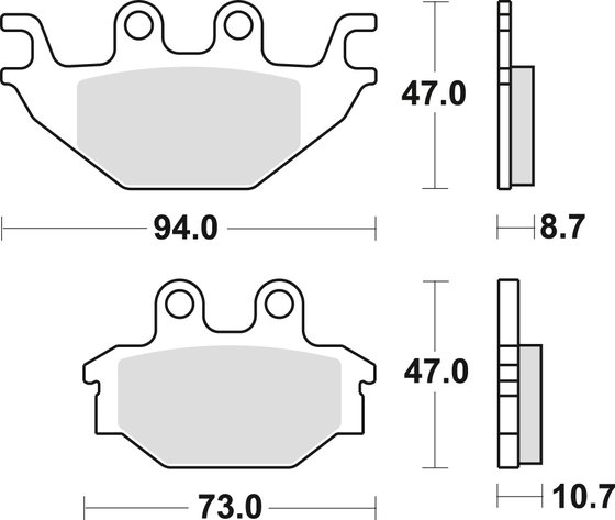 MCB760SI TRW sintered metal offroad brake pad