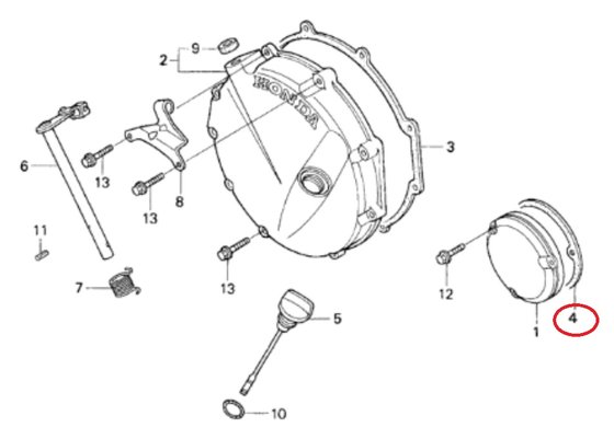 S410210016008 ATHENA clutch cover gasket