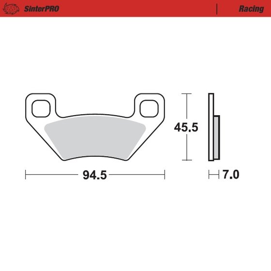 097211 MOTO-MASTER sintered metal racing brake pads