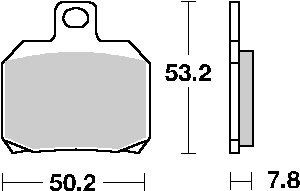 157HF SBS brakepads ceramic