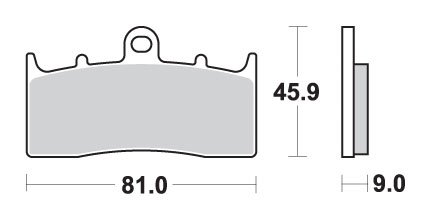 778HS SBS brakepads sintered