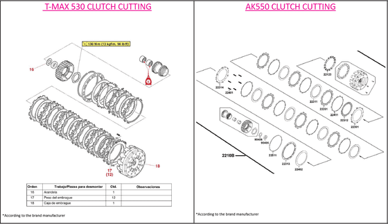 IT530D J. COSTA clutch plates