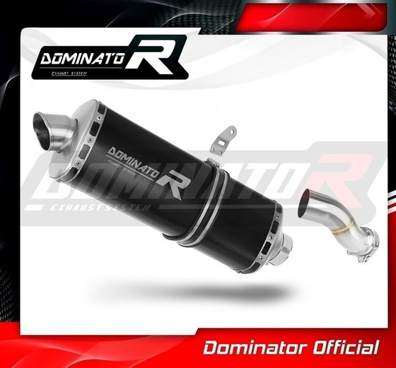 BW086DP7BL-S Dominator exhaust silencer muffler p7 black