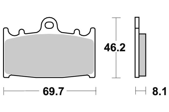 631HF SBS brakepads ceramic