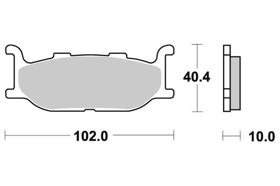 663HF SBS brakepads ceramic